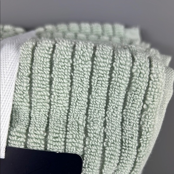 Brooks Brothers Green Turkish Washcloth Set 100% Cotton Luxury Soft 5 Pc NEW - Picture 3 of 8